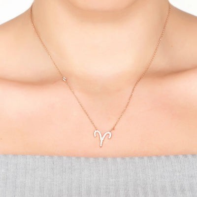 Aries - Necklace - 925 Sterling Silver - Zirconias